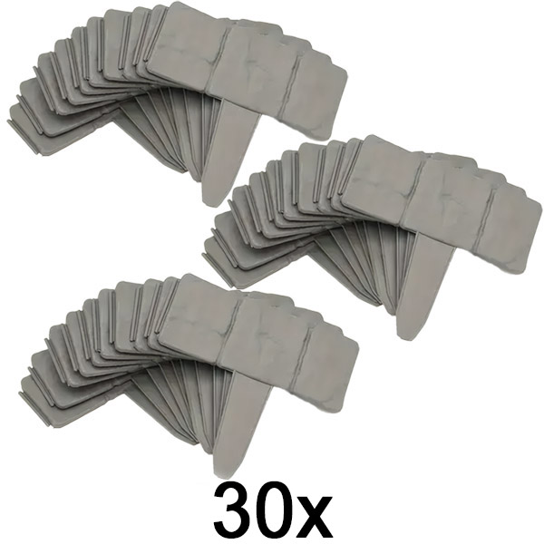 3x Bordes de jardín tipo piedra (10 piezas) | MINIFENCE
