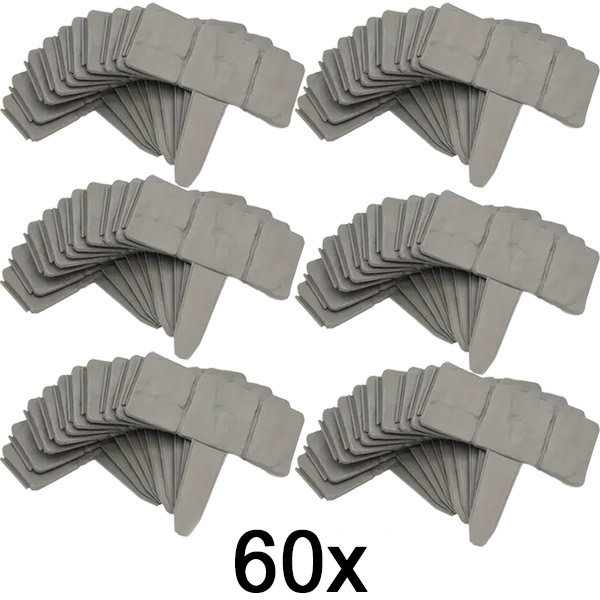 6x Bordes de jardín tipo piedra (10 piezas) | MINIFENCE