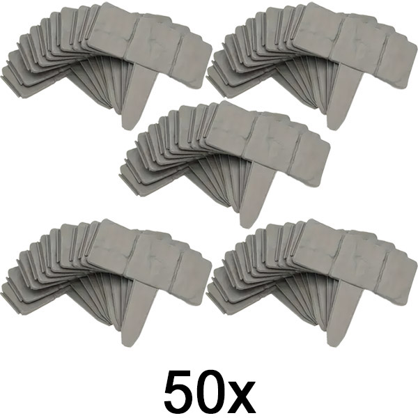 5x Bordes de jardín tipo piedra (10 piezas) | MINIFENCE