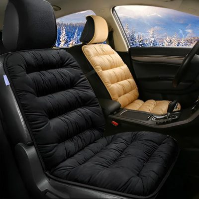 ¿Dolor de cadera y espalda al conducir? Funda de asiento de peluche | CUSHYRIDE